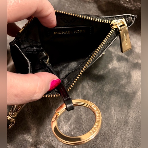 🖤 Michael Kors Jet Set Black Glitter ID Card Holder - Picture 3 of 8